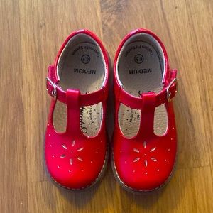 Size 6.5 Sherry Mary Janes Apple Red Footmates